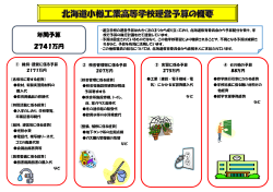 PDF：320KB - 北海道小樽工業高等学校