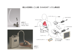 植込み型補助人工心臓 EVAHEART システム構成図