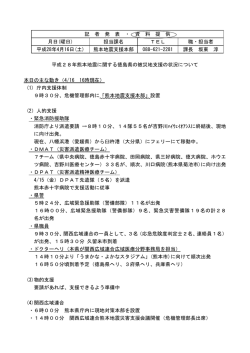 記 者 発 表 ・ 資 料 提 供 月日(曜日) 担当課名 TEL 職・担当者