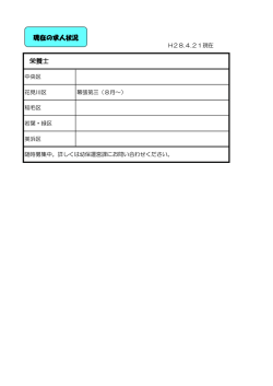 募集状況（PDF：44KB）