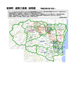 富岡町 週間工程表 説明図