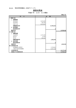 貸借対照表 - 虹色ダイバーシティ