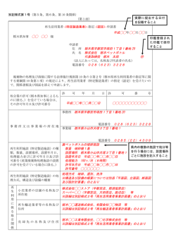 別記様式第1号記載例（PDF：135KB）