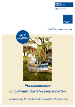 Handreichung des Lehrstuhls Didaktik der Sozialwissenschaften f&uuml;r