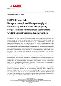 Ad-hoc-Mitteilung nach §15 WpHG Aschaffenburg, den