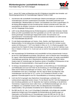 W&uuml;rttembergischer Leichtathletik-Verband eV - wlv-rems-murr