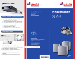 Innovationen - Maico Ventilatoren
