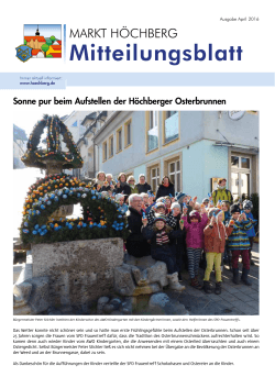 Mitteilungsblatt - Markt Höchberg