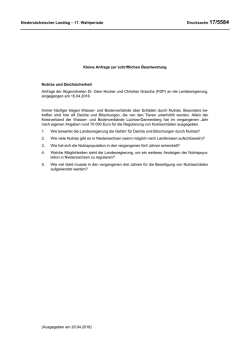 Drucksachen allgemein - Nieders&auml;chsischer Landtag