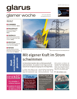 Glarner Woche, Glarus, 20.4.2016