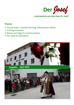 Hausbl&auml;ttle "Der Josef" - St. Anna