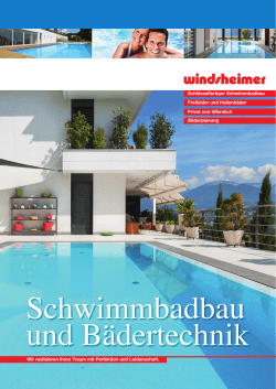 Pool-Broschüre - Windsheimer Schwimmbadbau und Bädertechnik