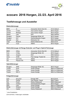 Fahrzeugliste