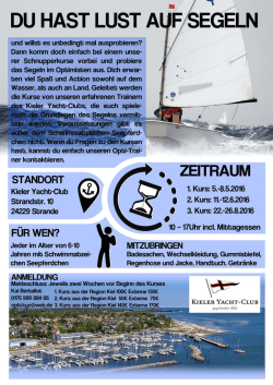 Flyer - Kieler Yacht-Club