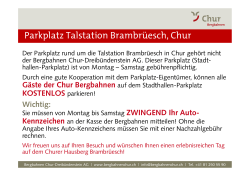 Parkplatz Talstation Brambr&uuml;esch, Chur