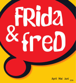 FRida & freD Programmfolder April bis Juni 2016