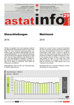 Eheschließungen Matrimoni