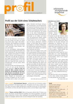 April 2016 - Kirche Langenthal