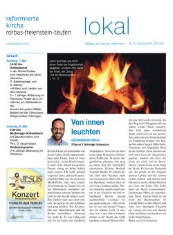 Von innen leuchten - Reformierte Kirche Rorbas–Freienstein–Teufen