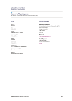 diplomierte Pflegefachperson - spitalstellenmarkt.ch