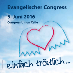 Programm Evangelischer Congress in Celle - lkg