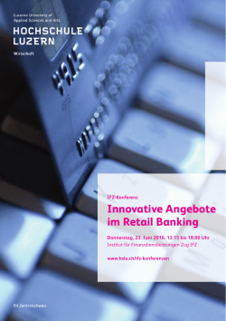 Innovative Angebote im Retail Banking