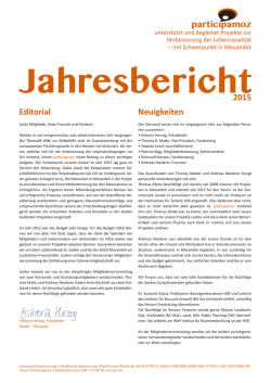 Jahresbericht 2015