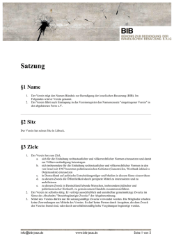 Satzung