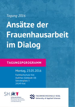 Programm - Fachhochschule Kiel