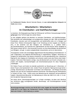 in im Chemikalien- und Stahlflaschenlager - Uni