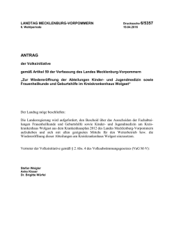 Drucksache 6/5357 - Landtag Mecklenburg Vorpommern