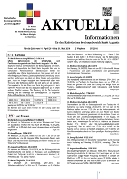 Informationen - Katholischer Seelsorgebereich Sankt Augustin