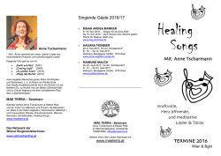Healing Songs Flyer - Mae Terra Seminare