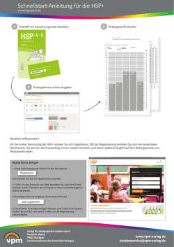 Schnellstartanleitung - PDF
