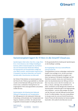 Fallstudie Swisstransplant