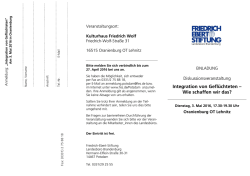 Integration von Gefl&uuml;chteten &ndash; Wie schaffen wir das?