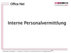 Interne Personalvermittlung