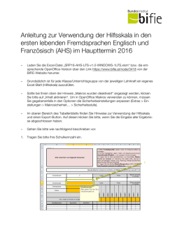 Anleitung zur Hilfsskala