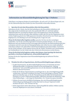 Download: Information zur Klassenfahrtbegleitung bei Typ 1 Diabetes