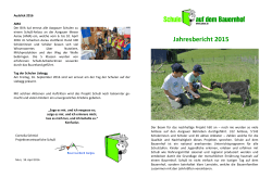 Jahresbericht 2015 - Bauernverband Aargau
