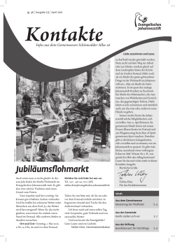 Ausgabe April - Evangelisches Johannesstift