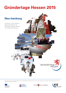 Gr&uuml;ndertage Hessen 2015