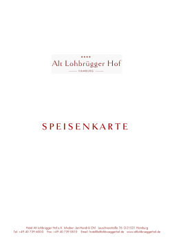 speisenkarte - Alt Lohbrügger Hof