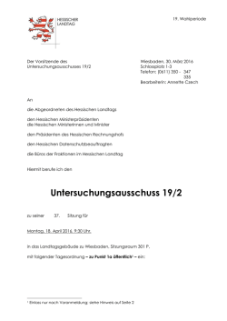 Kopf 15. Wahlperiode - Hessischer Landtag