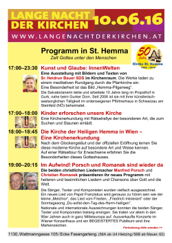 Programm in St. Hemma