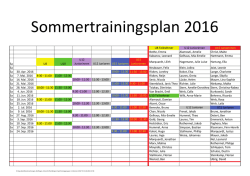 jugend-sommertraining - THC im VfL Bochum eV