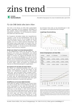 Für die SNB bleibt alles beim Alten