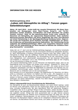 Pressetext Novo Nordisk WHD 2016