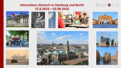 Intensive German Language & Cultural Preparation 21 days in