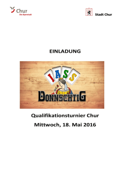 Infos zum Qualifikationsturnier und Anmeldung